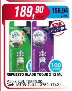 Maxiconsumo Repuesto glade toque oferta