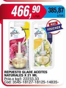 Maxiconsumo Repuesto glade aceites naturales oferta
