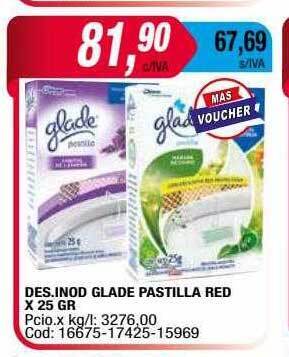 Maxiconsumo Des. inod glade pastilla red oferta
