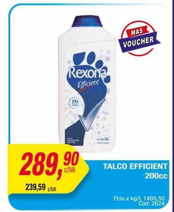 Maxiconsumo Talco efficient oferta