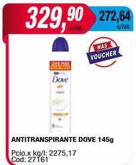 Maxiconsumo Antitranspirante dove oferta