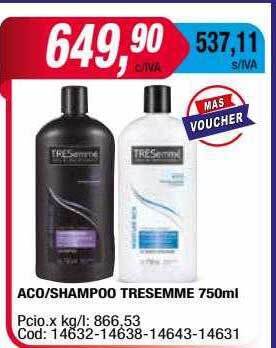 Maxiconsumo Aco shampoo tresemme oferta