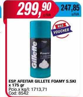 Maxiconsumo Esp. afeitar gillette foamy s.ski oferta