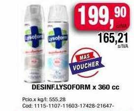Maxiconsumo Desinf. lysoform oferta