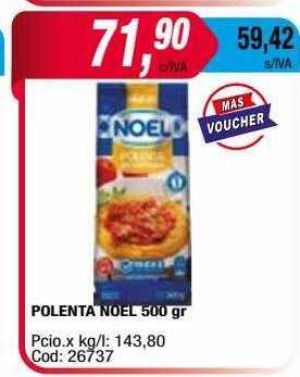 Maxiconsumo Polenta noel oferta