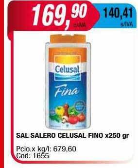 Maxiconsumo Sal salero celusal fino oferta
