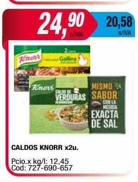 Maxiconsumo Caldos knorr oferta