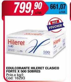 Maxiconsumo Edulcorante hileret clasico forte oferta