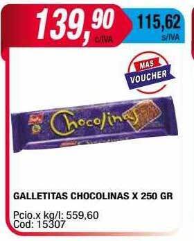 Maxiconsumo Galletitas chocolinas oferta