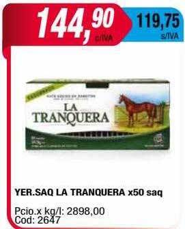 Maxiconsumo Yer. saq la tranquera oferta