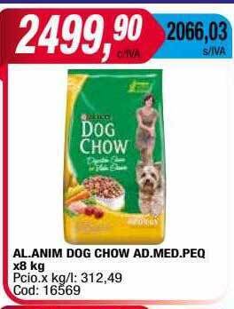 Maxiconsumo Al.anim dog chow ad.med.peq oferta