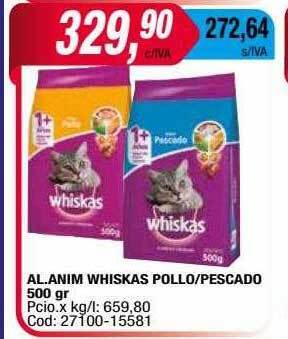 Maxiconsumo Al.anim whiskas pollo pescado oferta