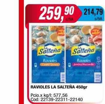 Maxiconsumo Ravioles la salteña oferta