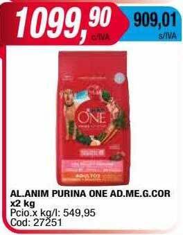 Maxiconsumo Al.anim purina one ad.me.g.cor oferta