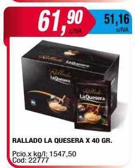 Maxiconsumo Rallado la quesera oferta