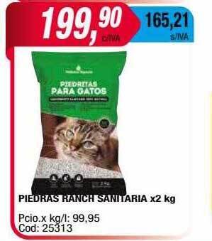 Maxiconsumo Piedras ranch sanitaria oferta