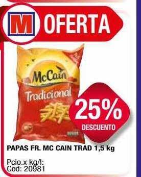 Maxiconsumo Papas fr. mc cain trad oferta