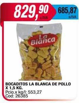 Maxiconsumo Bocaditos la blanca de pollo oferta
