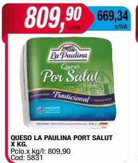 Maxiconsumo Queso la paulina port salut oferta