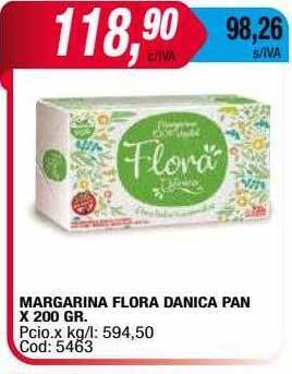 Maxiconsumo Margarina flora danica pan oferta