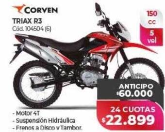 Naldo Lombardi Corven triax r3 oferta