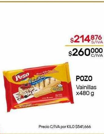 Nini Mayorista Pozo vainillas oferta