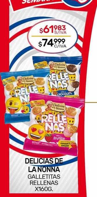Nini Mayorista Delicias de la nonna galletitas rellenas oferta