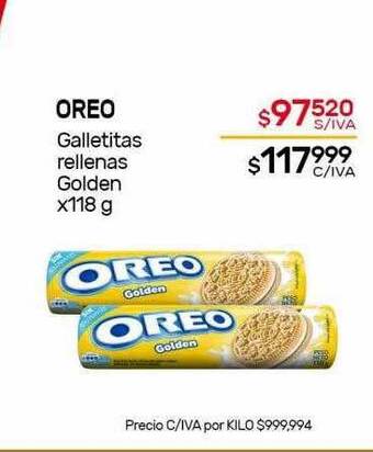 Nini Mayorista Oreo galletitas rellenas golden oferta