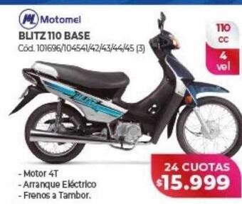 Naldo Lombardi Blitz 110 base motomel oferta