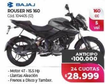 Naldo Lombardi Bajaj rouser ns 160 oferta