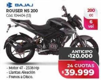 Naldo Lombardi Bajaj rouser ns 200 oferta