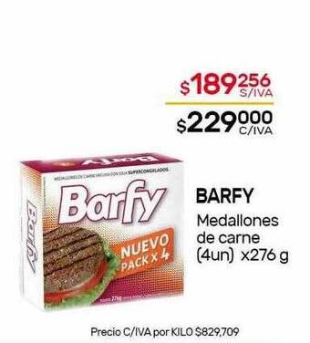 Nini Mayorista Barfy medallones de carne oferta