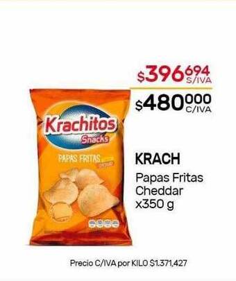 Nini Mayorista Krach papas fritas cheddar oferta