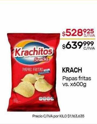Nini Mayorista Krach papas fritas oferta