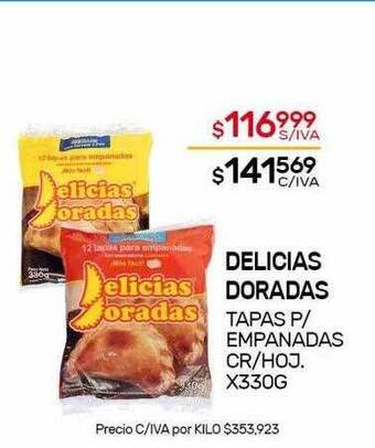 Nini Mayorista Delicias doradas tapas p-empanadas cr-hoj oferta