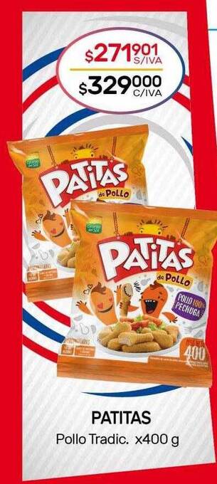 Nini Mayorista Patitas pollo tradic oferta