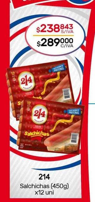 Nini Mayorista 214 salchichas oferta