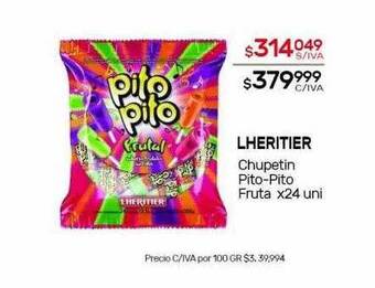 Nini Mayorista Lheritier chupetin pito-pito fruta oferta