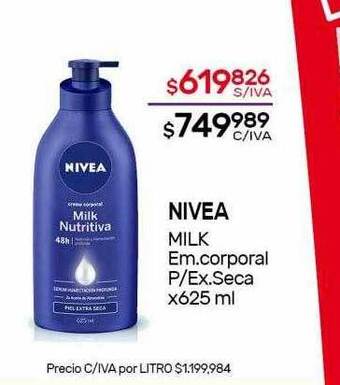 Nini Mayorista Nivea milk em.corporal p-ex.seca oferta