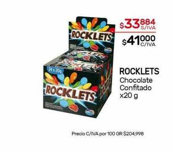 Rocklets chocolate confitado