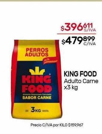 King food adulto carne