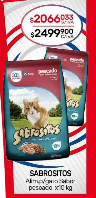 Nini Mayorista Sabrositos alim.p-gato sabor pescado oferta