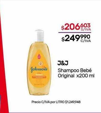 Nini Mayorista J&j shampoo bebé original oferta