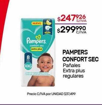 Nini Mayorista Pampers confort sec pañales extra plus regulares oferta
