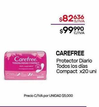 Nini Mayorista Carefree protector diario todos los días compact oferta