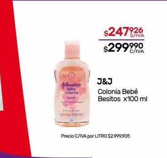 Nini Mayorista J&j colonia bebé besitos oferta