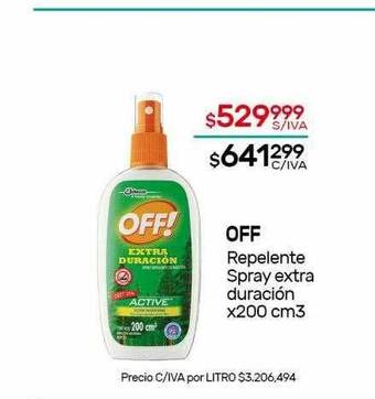 Nini Mayorista Off repelente spray extra duración oferta