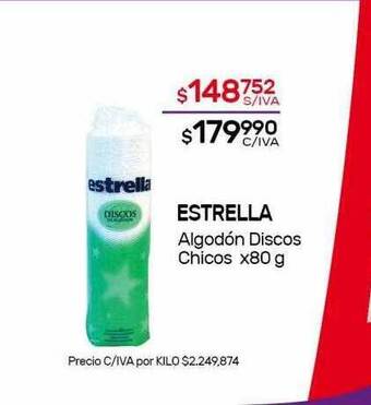 Nini Mayorista Estrella algodón discos chicos oferta