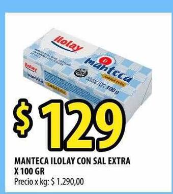 Punto Mayorista Manteca ilolay con sal extra oferta