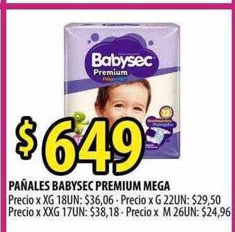 Punto Mayorista Pañales babysec premium mega oferta